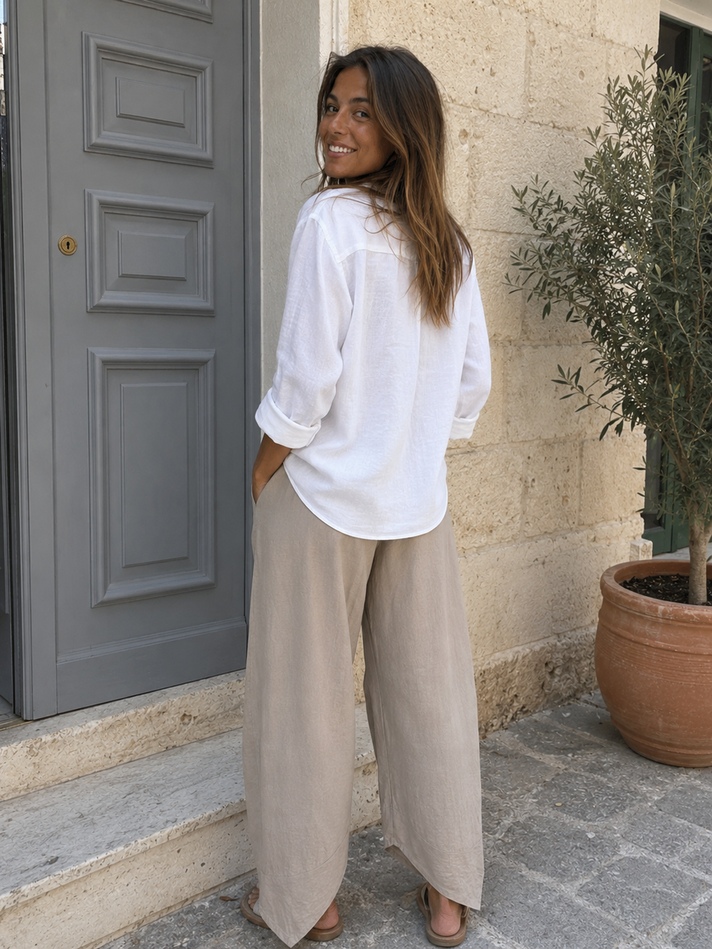 PANTALON LINO CUTE