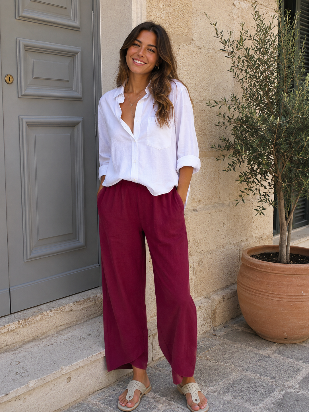 PANTALON LINO CUTE